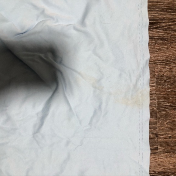 Paul Fredrick Men's 3XL Light Blue Quarter-Zip Polo Shirt - Picture 9 of 11